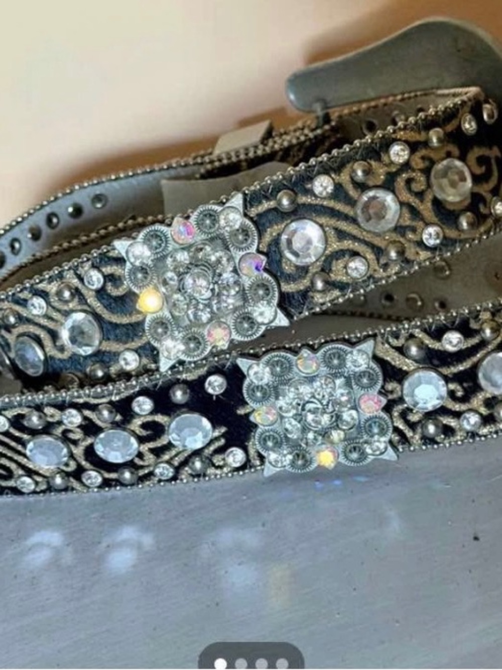 Morgan two belts Crystal Western Belt - Unbranded
